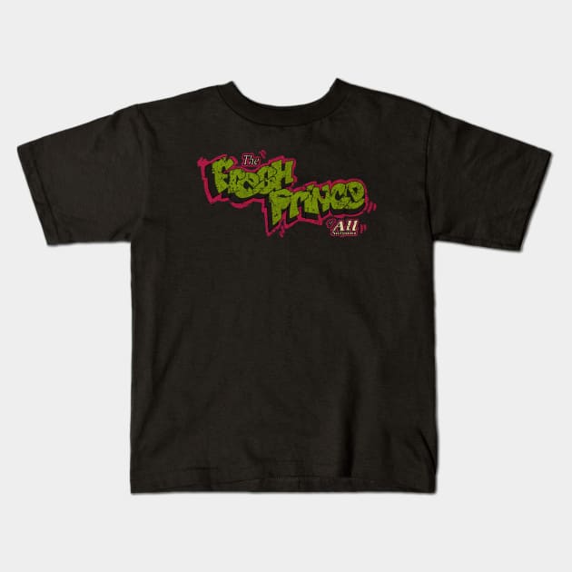 the fresh prince ofAll Saiyans Retro Kids T-Shirt by mynamekian